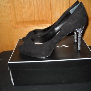Nina "Faiza - FY" Women's True Black Suede - 10M